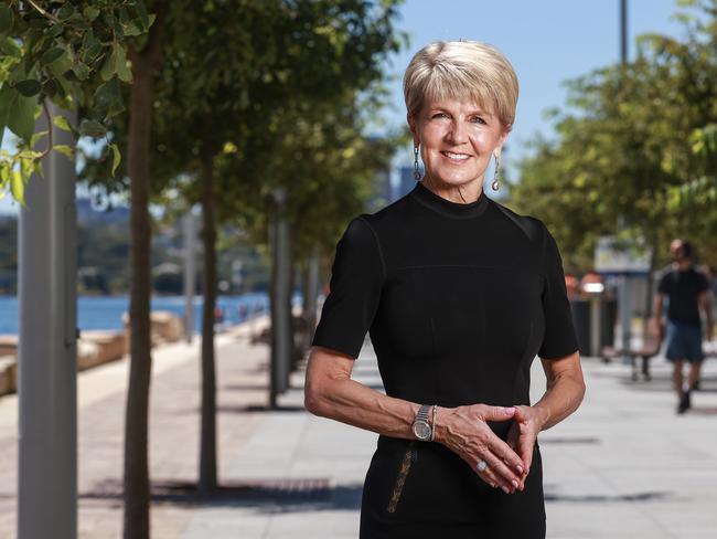 Julie Bishop is an ambassador for the Ovarian Cancer Research Foundation. Picture: Justin Lloyd