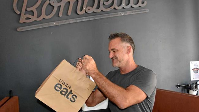 FOOD FAST: Bombetta's Pascal Turschwell has been partnered with Uber Eats in Noosa since its launch. Picture: Caitlin Zerafa