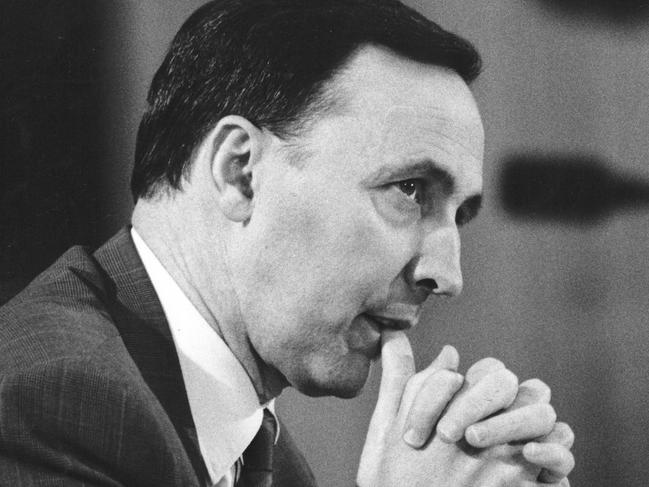 Treasurer Paul Keating and the 1990s recession Australia ‘had to have’. Picture Steve Porritt/Archive News Corp