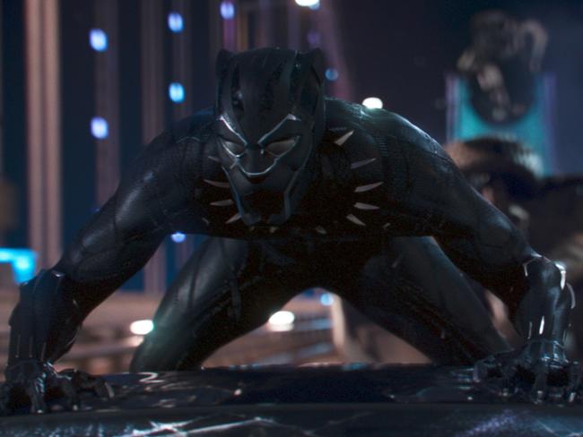 Scene from Marvel Studios' film BLACK PANTHER Black Panther/T'Challa (Chadwick Boseman) ©Marvel Studios 2018