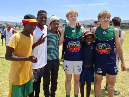 St Mary's and South African locals after the matches. Picture: St Mary's Sporting Club