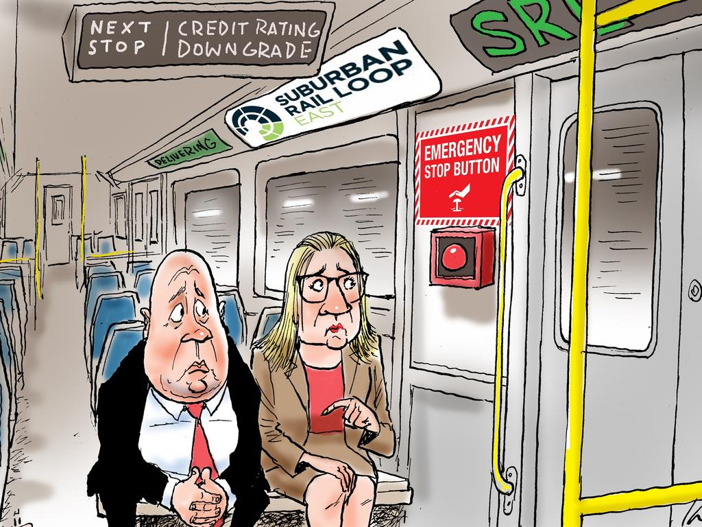 Mark Knight’s Suburban Rail Loop cartoon.