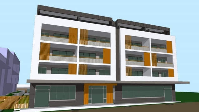 A basic artist's impression of a proposed block of apartments on Penrith's High St. Picture: Supplied