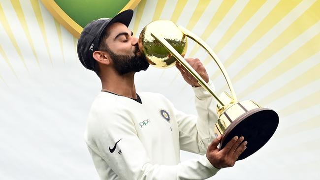 Virat Kohli steered India to a historic series win in Australia last summer. Picture: AFP