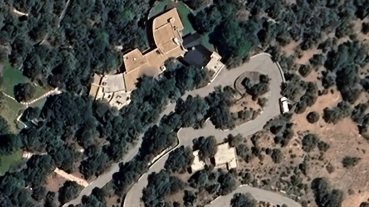 Gene Hackman’s longtime home in New Mexico. Picture: Google Earth