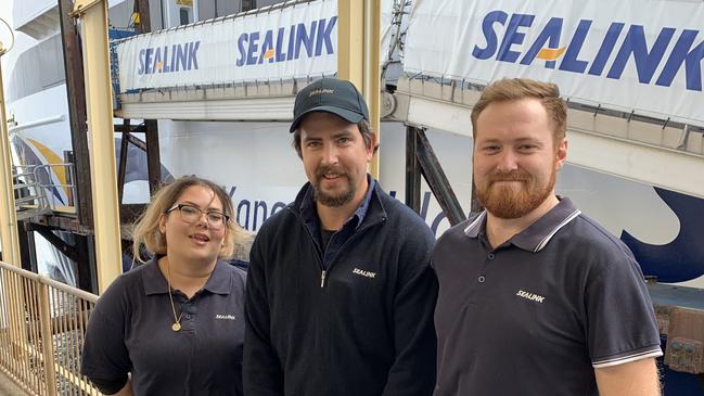 Sophia Laczko, Blake Harding and Harry Gardner completed traineeships with Ai Group Apprentice and Trainee Centre, with on-the-job experience provided by SeaLink Travel Group.