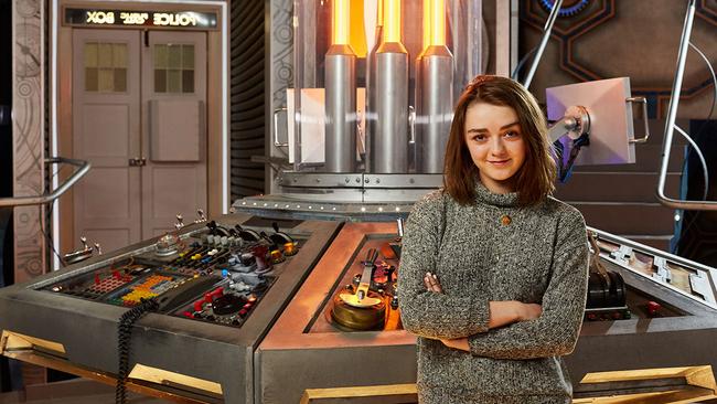 On set ... Maisie Williams is set to push the Doctor out of his depth when she guest stars on the show.