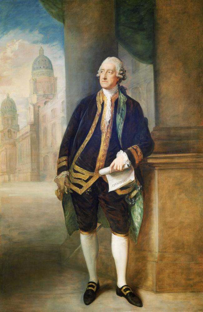 Thomas Gainsborough’s 1783 portrait of John Montagu, the 4th Earl of Sandwich.,