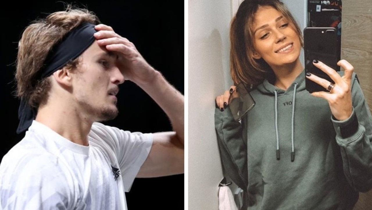 Olga Sharypova and Alexander Zverev.