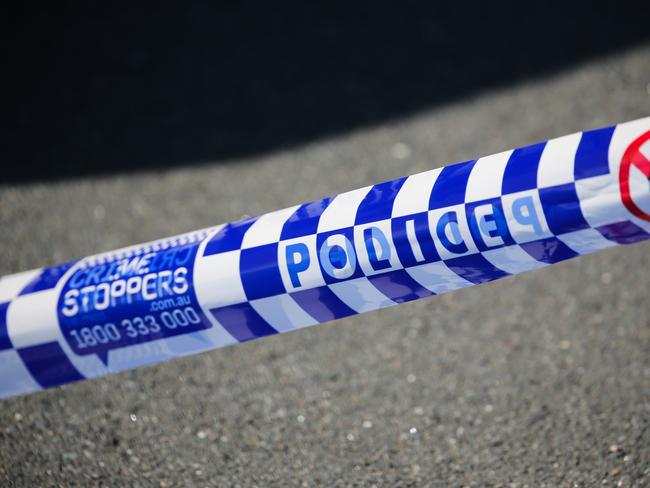 SYDNEY, AUSTRALIA - Newswire Photos - MAY 23 2023: A  general stock view of Police tape on a crime scene in Sydney.  Picture : NCA Newswire / Gaye Gerard