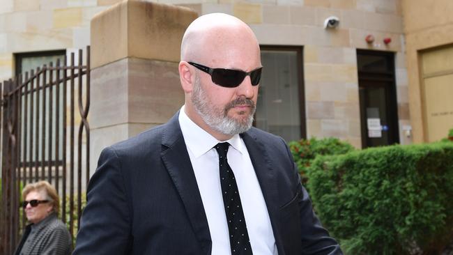 Police officer Andrew Jaunay outside court in 2017. Picture: AAP /David Mariuz