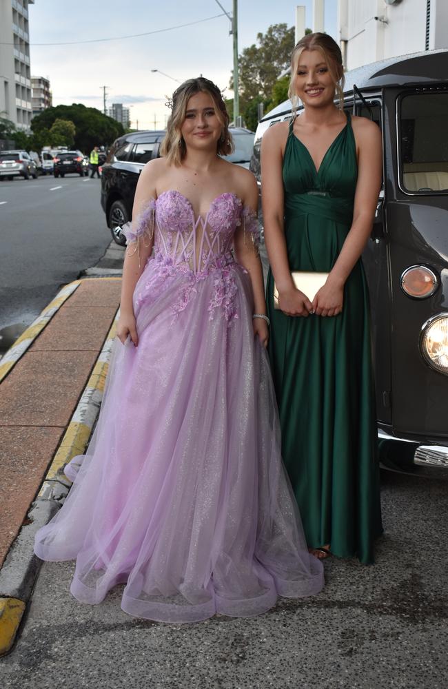 Macey Searle and Riley Jackson at the Beerwah State High School Formal held at Maroochy RSL on November 14, 2024. Picture: Sam Turner