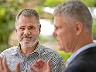 Ipswich administrator Greg Chemello with CEO David Farmer. Picture: Cordell Richardson