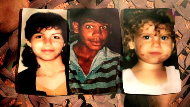 Bowraville murder victims Colleen Walker, 16, Clinton Speedy, 16, and four-year-old Evelyn Greenup. Picture: 60 Minutes