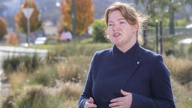 Labor MLC Sarah Lovell at Glebe Hill Village. Picture: Chris Kidd