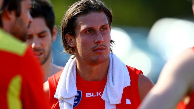 David Swallow making his return from injury in the NEAFL. Picture: David Clark