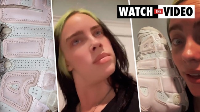 prompthunt: billie eilish with SILVER HAIR in Nike and Louis