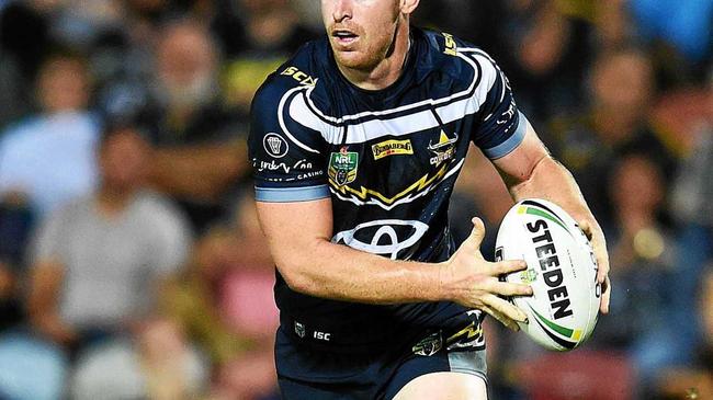 North Queensland Cowboys v South Sydney Rabbitohs from 1300 Smiles Stadium, Townsville.  Cowboys Michael Morgan. Picture: Zak Simmonds