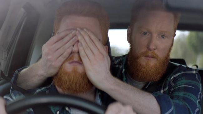 The ad is meant to demonstrate the risk of a driver looking at a phone for just two seconds.