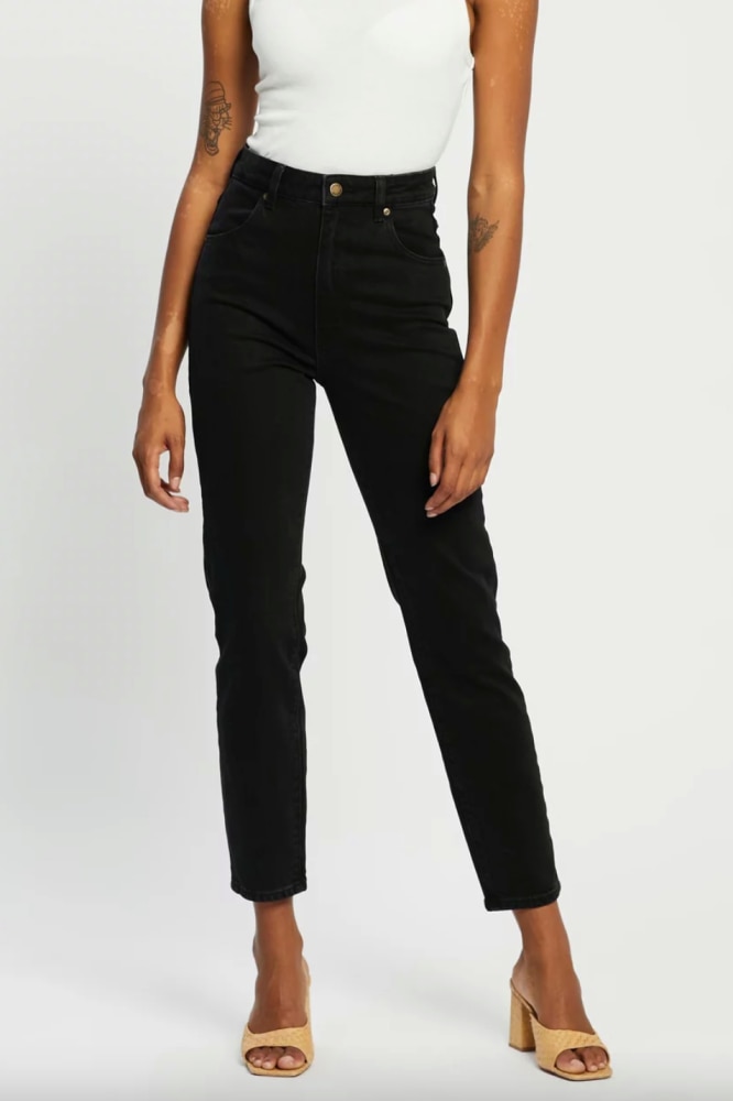 Black denim jeans outlet womens