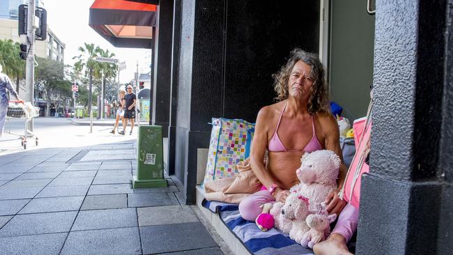 David Buncombe, aka Princess,  in Surfers Paradise. Picture: Jerad Williams