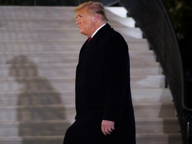 Isolated and angry … President Donald Trump. Picture: AFP