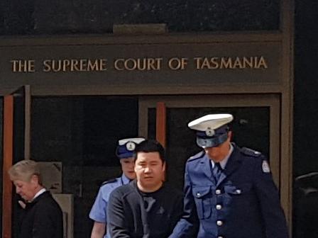 Duc Van Nguyen outside the Supreme Court of Tasmania on October 9, 2020.