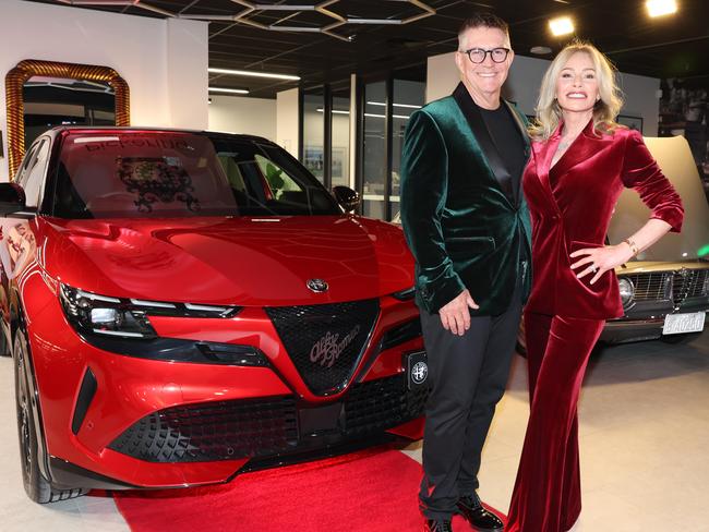Relaunch party at Pickering Luxury Garage, an automotive showroom at 51 Ferry Road Southport. Maurie and Allison Pickering in the new showroom.. Picture Glenn Hampson