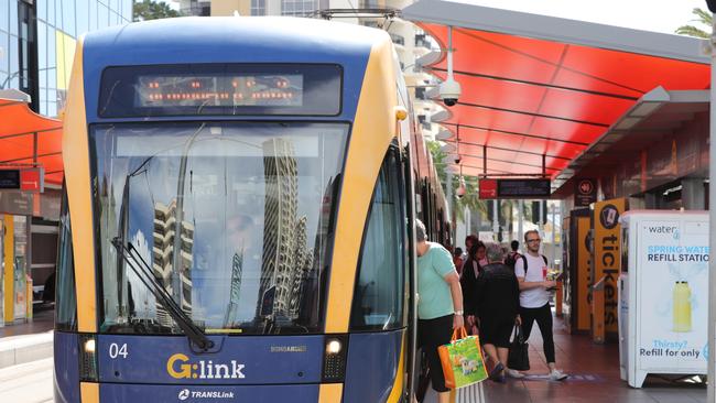 Public Gold Coast public transport usage has dropped 80 per cent the last month with people taking on health advice. Picture Glenn Hampson