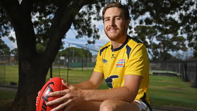 23/11/19 - Payneham Norwood Union premiership player Pierce Seymour has signed with Woodville-West Torrens ahead of the 2020 SANFL season. Picture: Tom Huntley