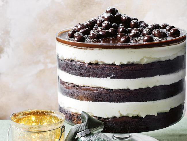 Rum and raisin trifle.