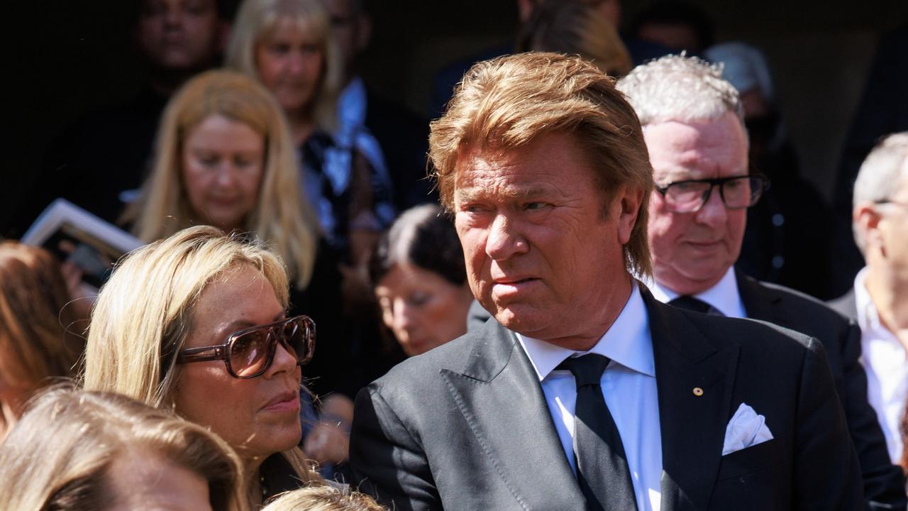 Richard Wilkins at the funeral of Brian Walsh, at St Mary's Cathedral. Picture: NCA NewsWire / Justin Lloyd.