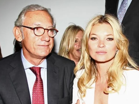 Andic pictured with British supermodel Kate Moss. Picture: Getty Images