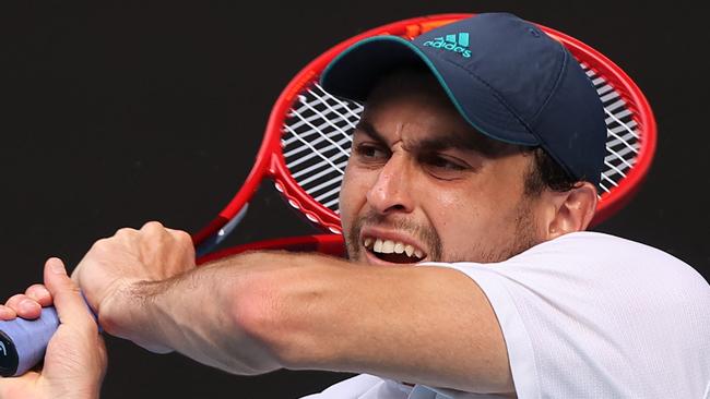 Aslan Karatsev is gunning for Novak Djokovic.