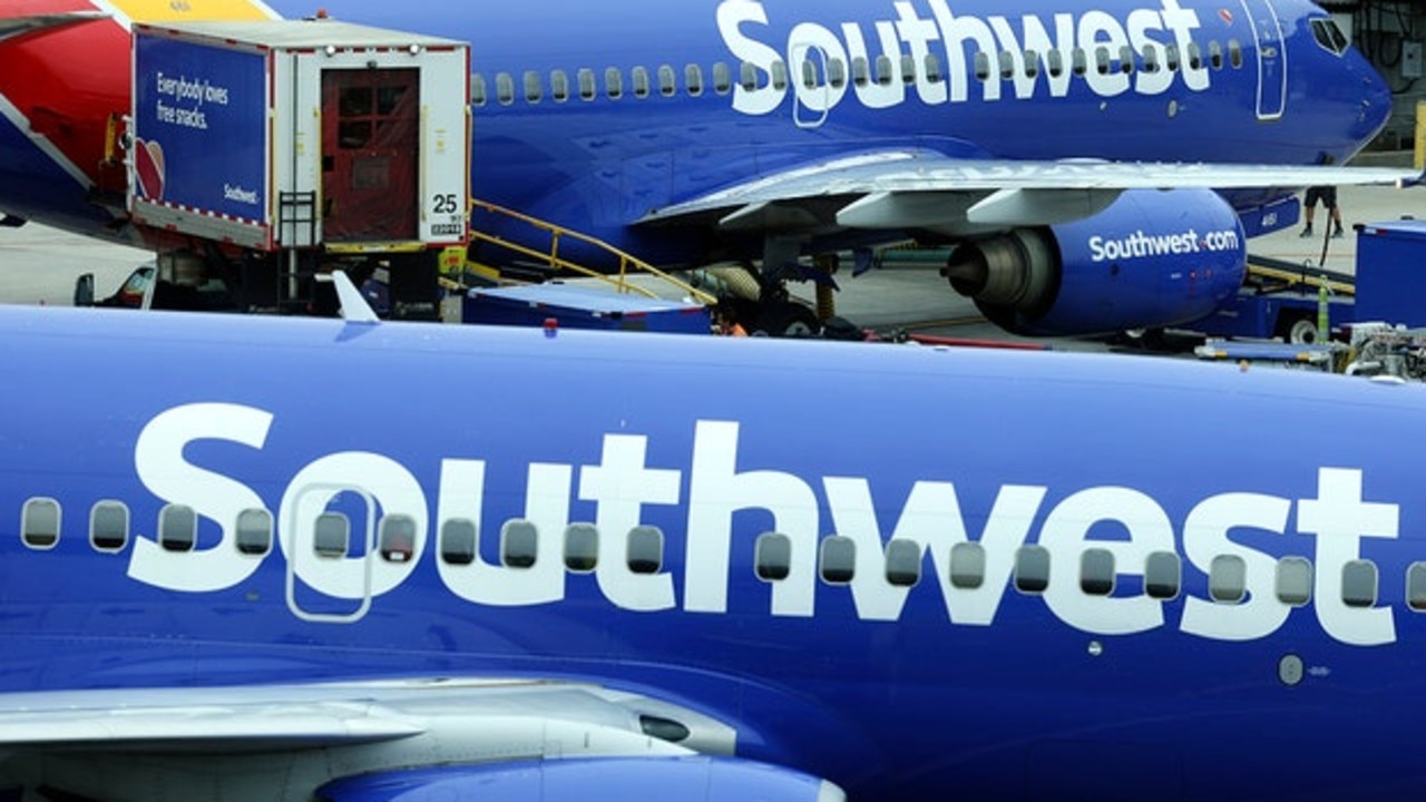 The man jumped from a Southwest aircraft.
