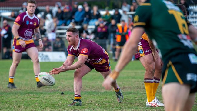 Brody Ring passing the ball. Picture: Thomas Lisson