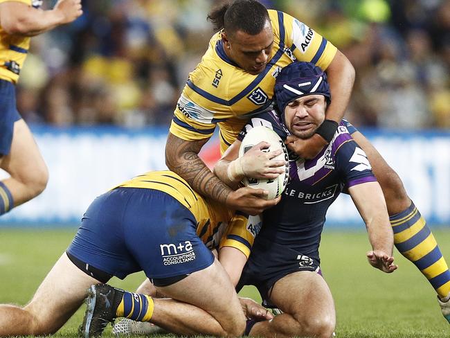 Melbourne utility Jahrome Hughes. Picture: Daniel Pockett/Getty Images