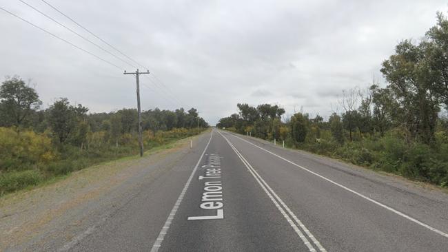 The ghost can apparently be seen when travelling east on Lemon Tree Passage Rd after dark. Picture: Google Maps.