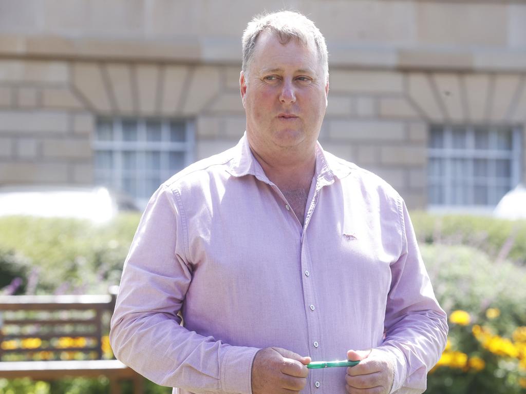 Independent member for Lyons John Tucker after a meeting with Premier Jeremy Rockliff to discuss their relationship going forward. Picture: Nikki Davis-Jones