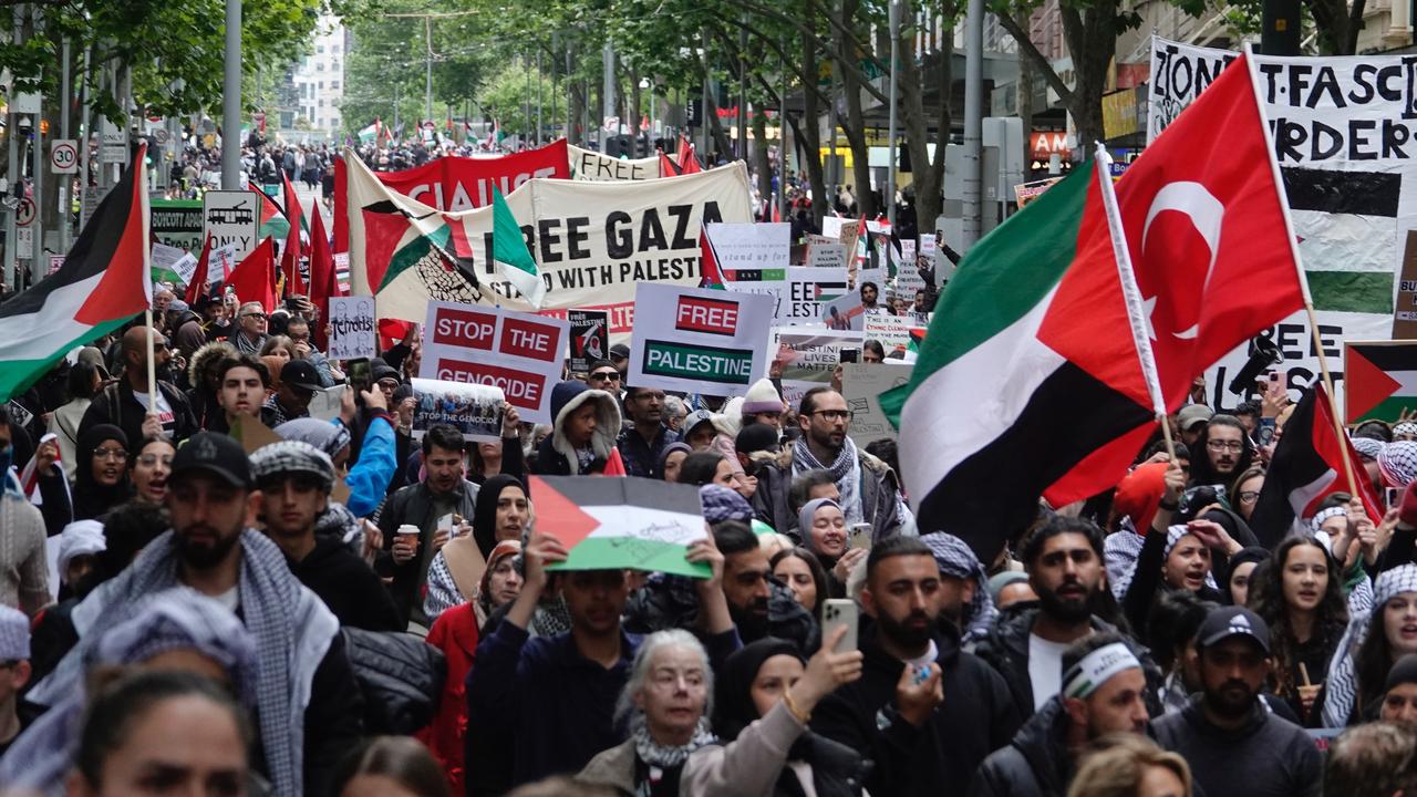 Thousands Of Protesters Gathered At The State Library Of Victoria To ...