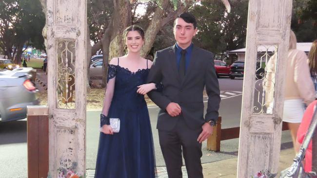 Brooke Boulton and Pacey Cameron at the Hervey Bay State High School formal.