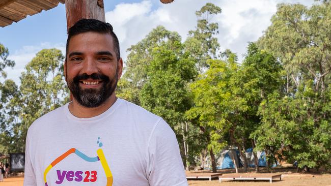 Dean Parkin (Yes campaign Director of Voice) on day three of Garma Festival, on Sunday August 6. Picture: Pema Tamang Pakhrin