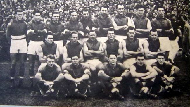 The Footscray Football Club in 1954. Picture: HWT Library.