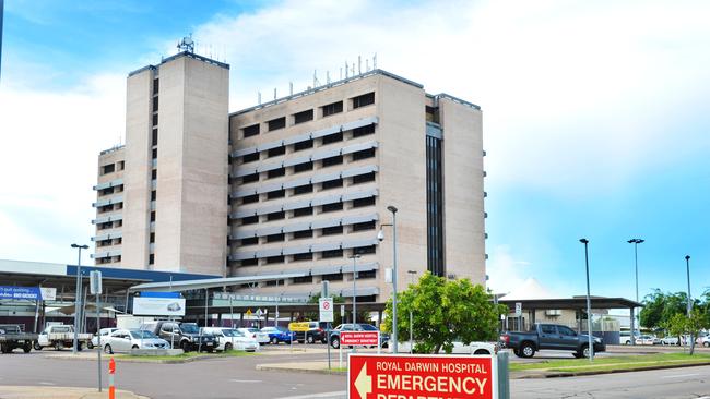 Royal Darwin Hospital (RDH) in Darwin's northern suburbs (Tiwi). Emergency Department sign.