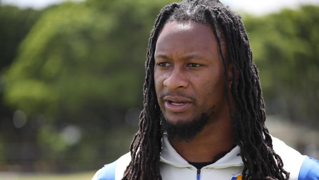 Schools NFL tag championship on the Gold Coast at Carrara. NFL legend Todd Gurley II . Picture Glenn Hampson