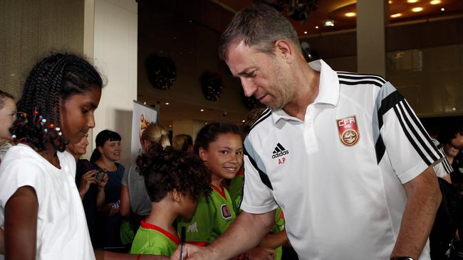 Official Asian Cup team welcome for China at the Sofitel Hotel in Brisbane. Coach Alain Perrin