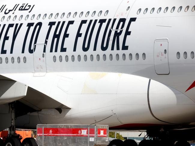 The plane with the hole repaired. Picture: Steve Pohlner