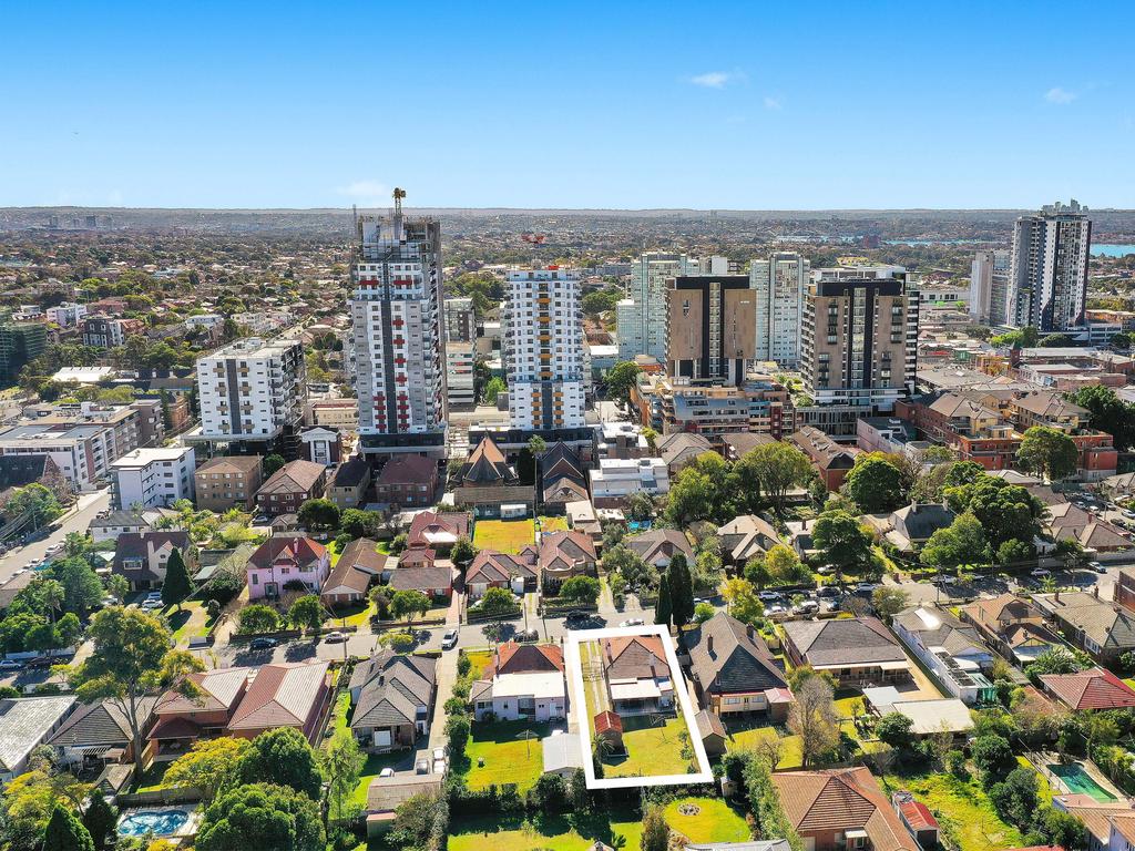 The property is located close to the centre of Burwood.