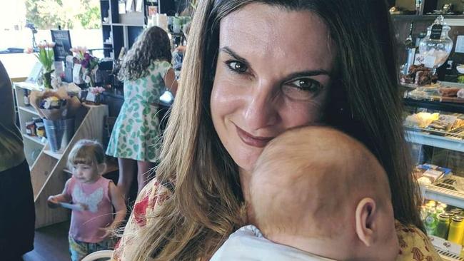 Gemma Tognini with a friend's baby named Cooper. Picture: Supplied