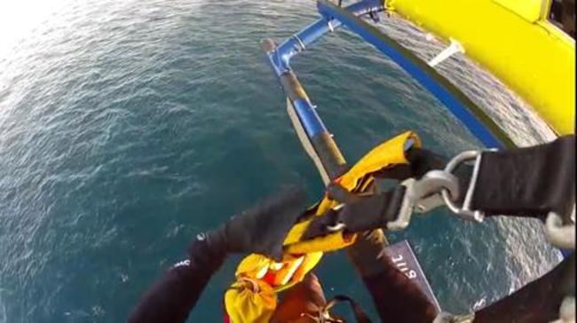 Man winched to safety after boat sinks off Fraser Island